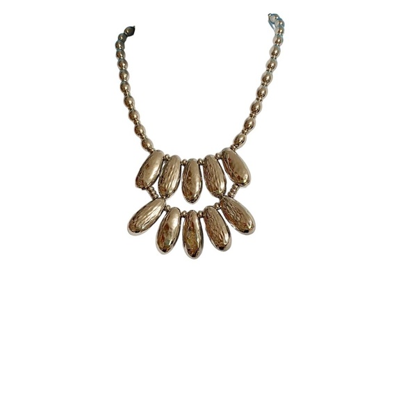 CHICO'S Silver Beads Statement Necklace - Picture 5 of 6